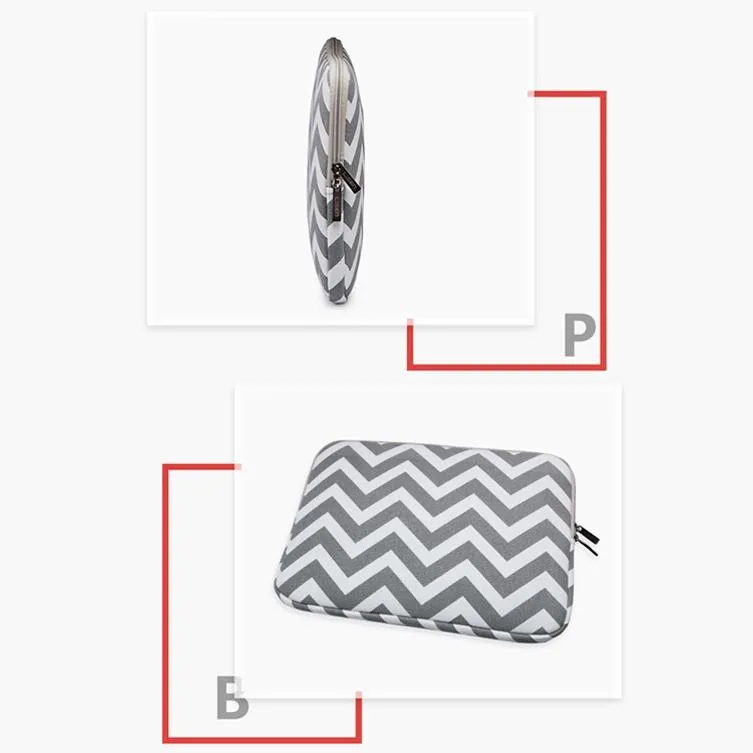 10 Wavy Pattern Notebook Liner Bag - Wavy Design