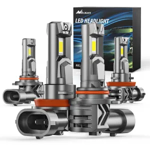 9005/HB3 | H11/H9/H8 LED Headlight Bulbs E4S Series 200W 40000LM 6500K IP67 | 4 BULBS