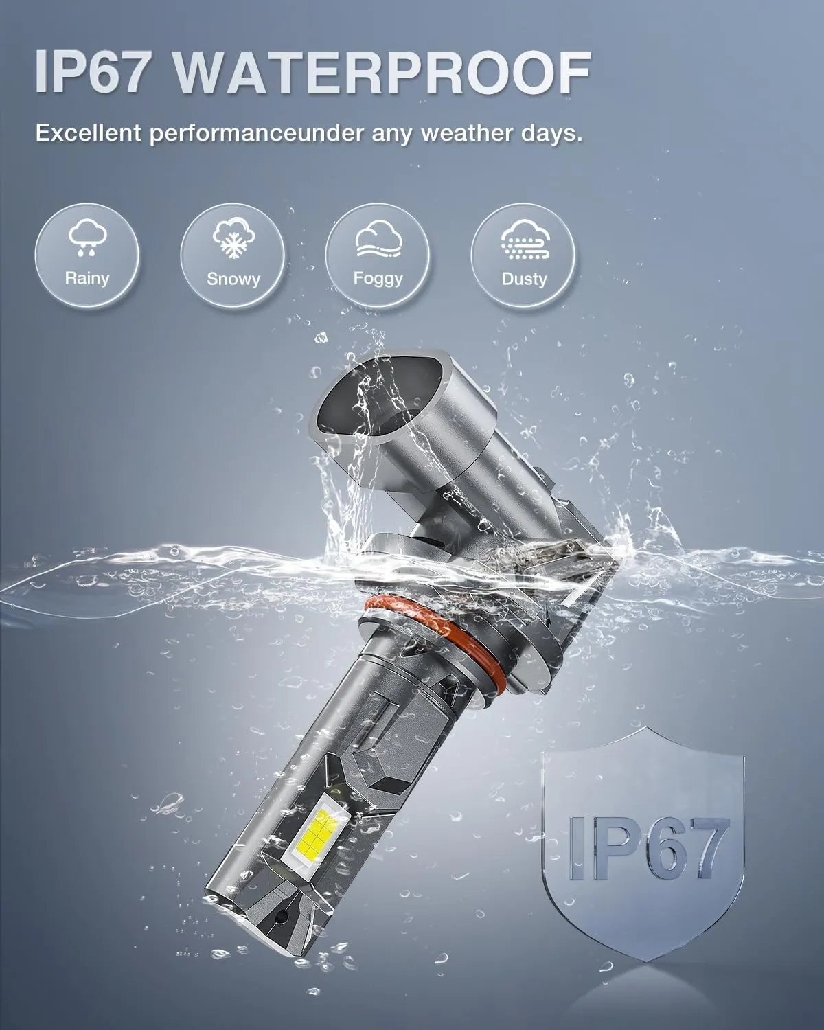 9005/HB3 | H11/H9/H8 LED Headlight Bulbs E4S Series 200W 40000LM 6500K IP67 | 4 BULBS