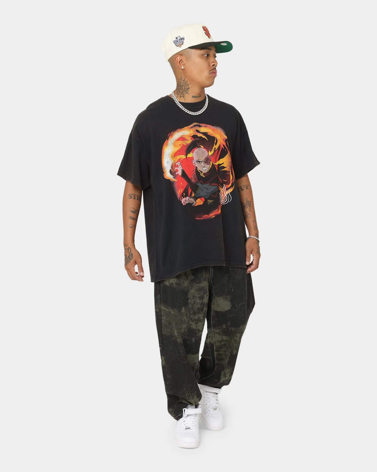 Goat Crew x Avatar: The Last Airbender Fire Elements Vintage T-Shirt Black Wash