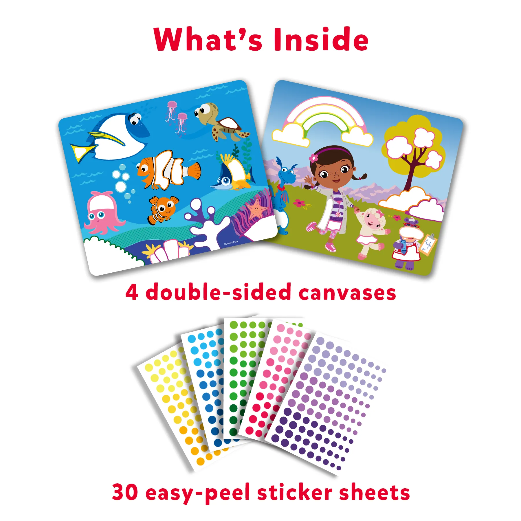 Skillmatics Art Activity - Dot It Disney Edition, No Mess Sticker Art for Kids, Craft Kits, DIY Activity, Gifts for Girls & Boys Ages 3, 4, 5, 6, 7, Travel Toys for Toddlers