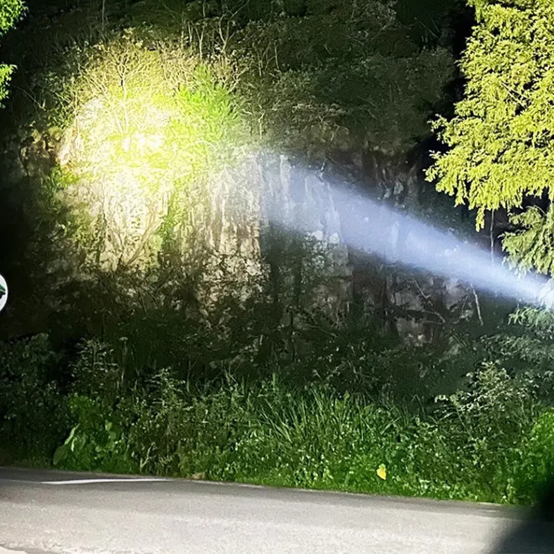 Zoombare LED-hoofdlamp met 6 standen en bewegingssensor